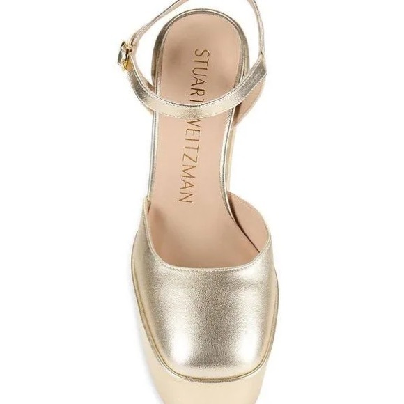STUART WEITZMAN Sky High 145 Ankle Strap Platform Pump Women’s Size US 7.5/EU 38 - Picture 2 of 15
